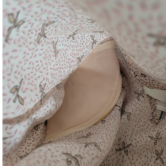 Vintage TJW Pink Gray Confetti Turtle Neck Button Back Long Sleeve Blouse Top - Picture 12 of 14